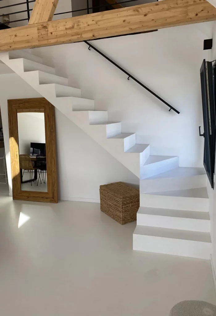 Beton Prestige Beton Cire Tours Revetement Escaliers 2